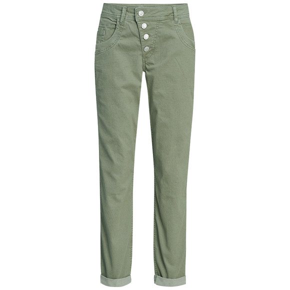 Damen Boyfriend-Jeans mit Used-Waschung