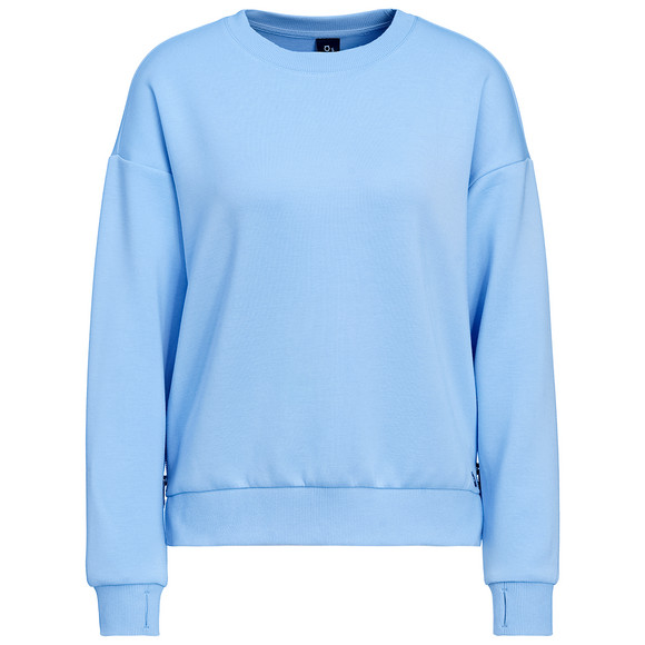 Damen Sweatshirt aus Modal-Mix hellblau