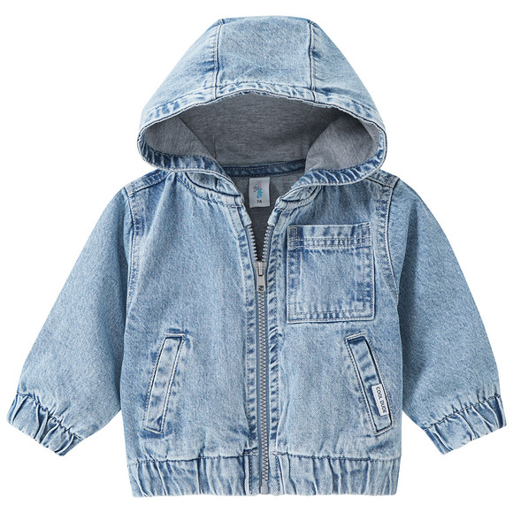 Baby jeansjasje met capuchon