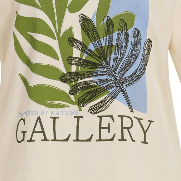 Damen T-Shirt mit Brust-Print