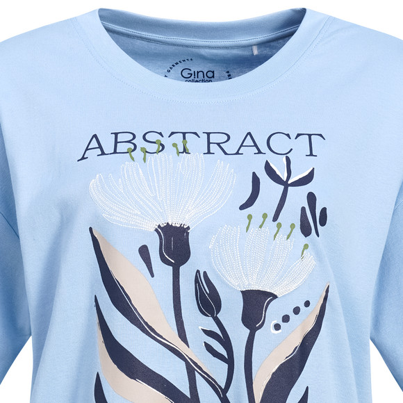 Damen T-Shirt mit Brust-Print