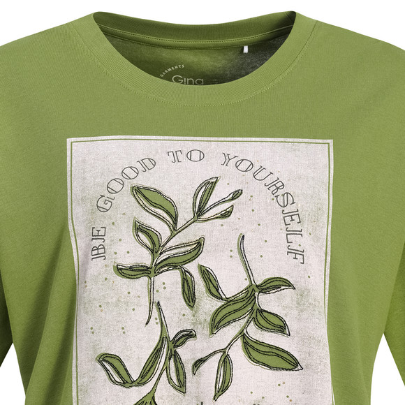 Damen T-Shirt mit Brust-Print