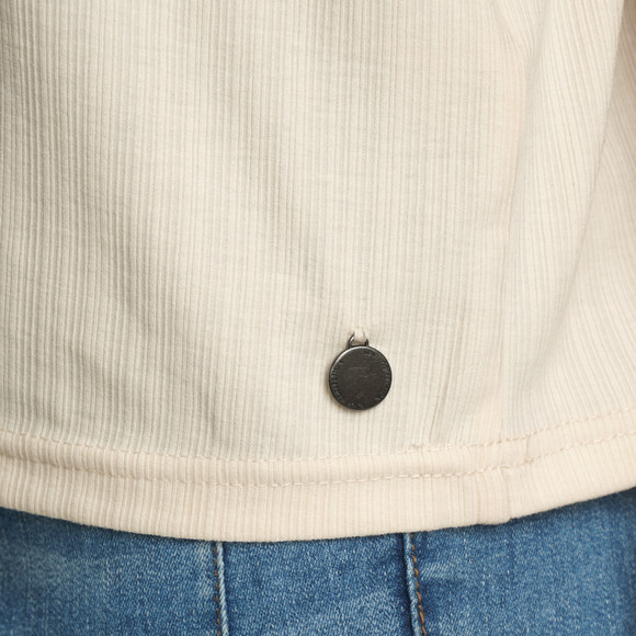 Damen T-Shirt mit Strukturstreifen