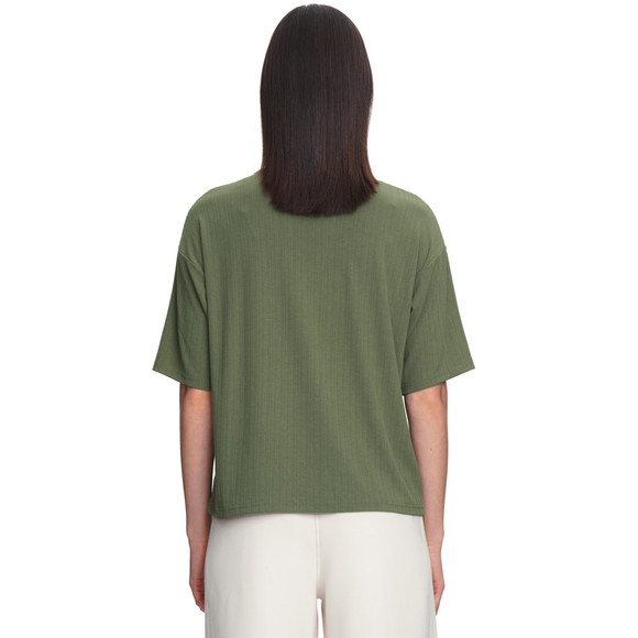 Damen T-Shirt mit Strukturstreifen