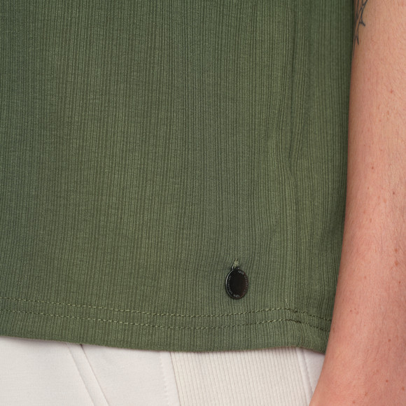 Damen T-Shirt mit Strukturstreifen