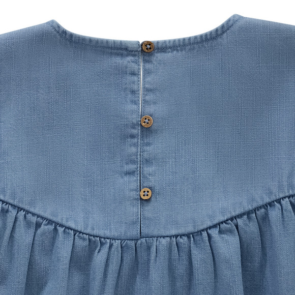 Mädchen Jeansbluse mit Zierschleife