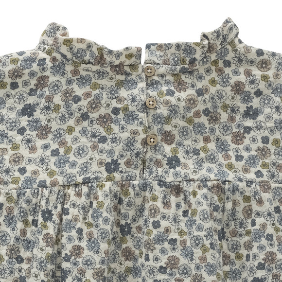 Mädchen Musselin-Bluse mit Häkelspitze