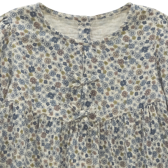 Mädchen Musselin-Kleid im Millefleur-Design