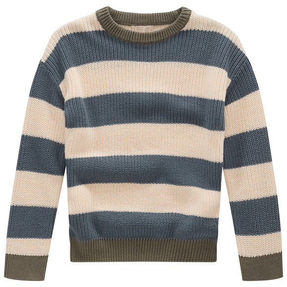 Jungen Strickpullover mit Streifen