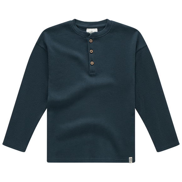 2 Jungen Langarmshirts aus Waffel-Piqué