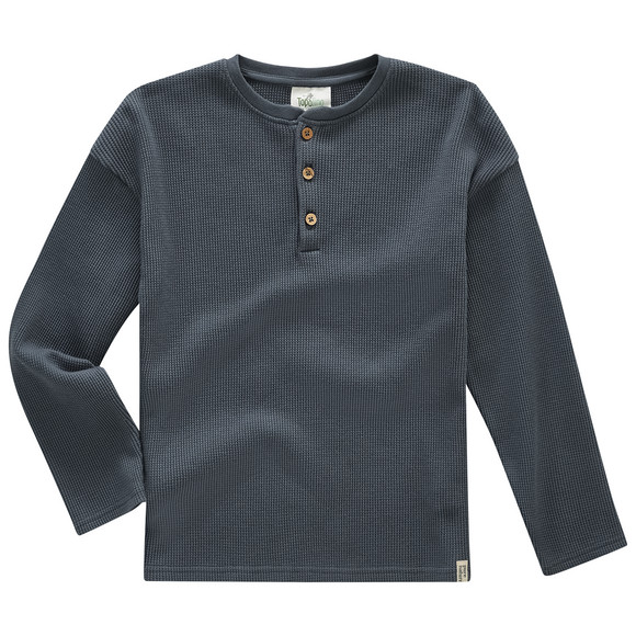 2 Jungen Langarmshirts aus Waffel-Piqué