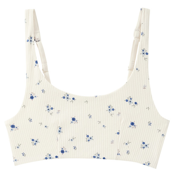 2 meisjesbustiers met ribstructuur