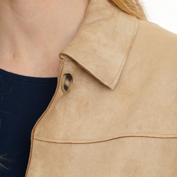 Damen Blazer in Leder-Optik