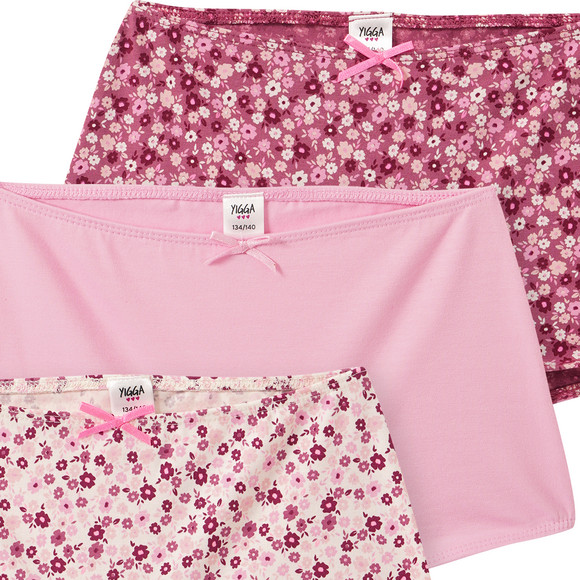 3 Mädchen Pantys in verschiedenen Dessins