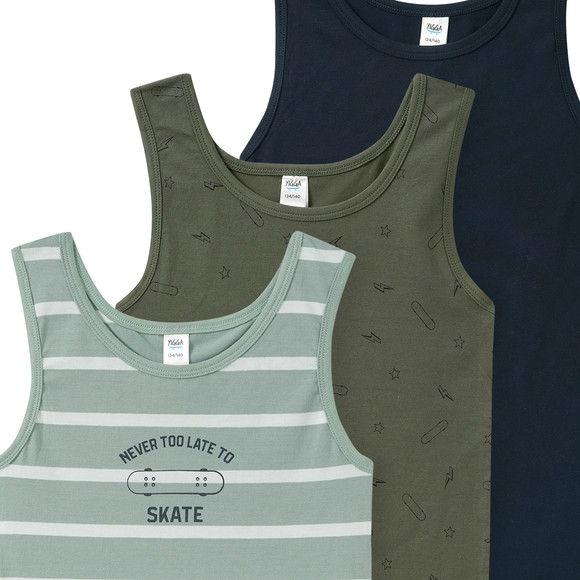 3 Jungen Unterhemden im Set