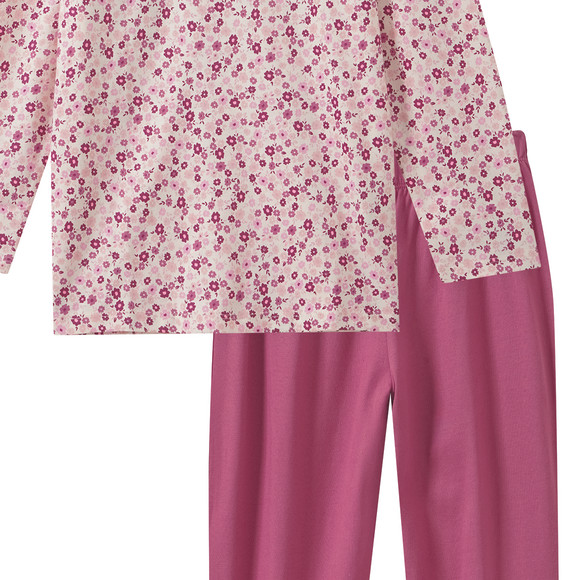 Mädchen Schlafanzug mit Blumen-Allover