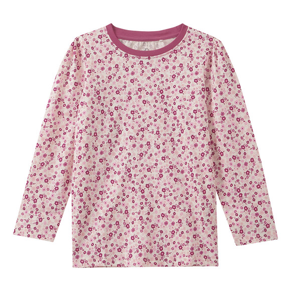 Mädchen Schlafanzug mit Blumen-Allover