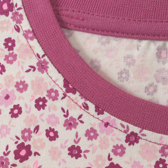 Mädchen Schlafanzug mit Blumen-Allover