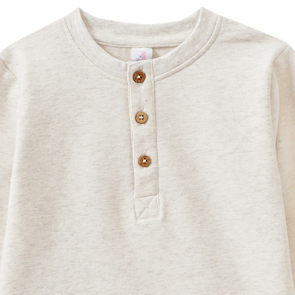 Baby Sweatshirt mit Knopfleiste