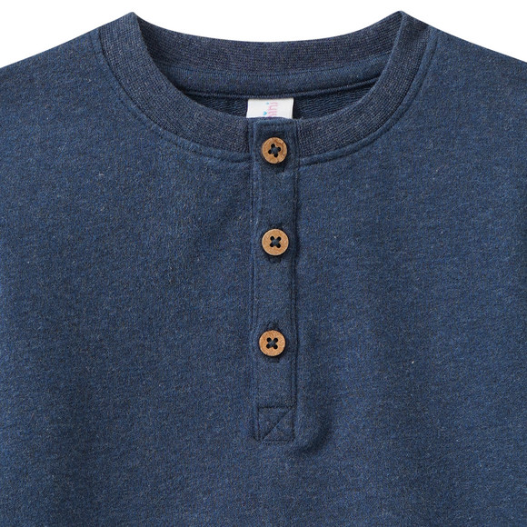 Baby Sweatshirt mit Knopfleiste