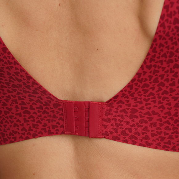 Damen Seamless-Bustier mit Herz-Muster