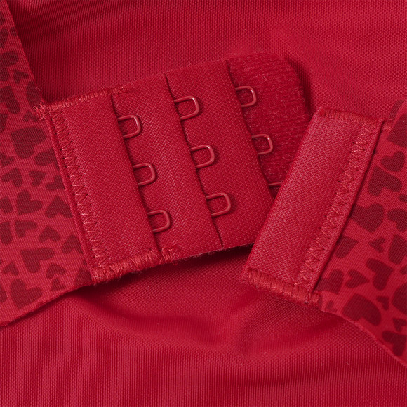 Damen Seamless-Bustier mit Herz-Muster