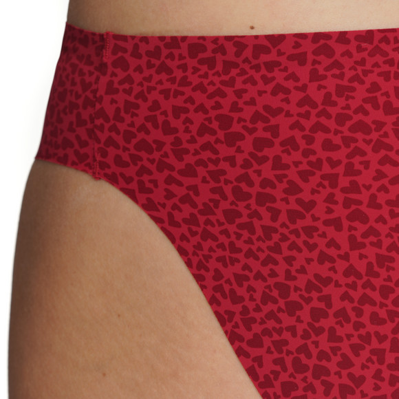 Damen Seamless-Slip mit Herzen allover