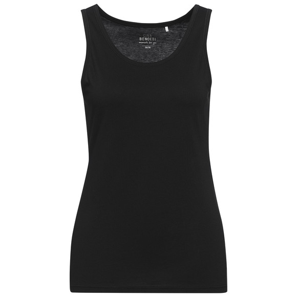 Damen Unterhemd mit Modal schwarz