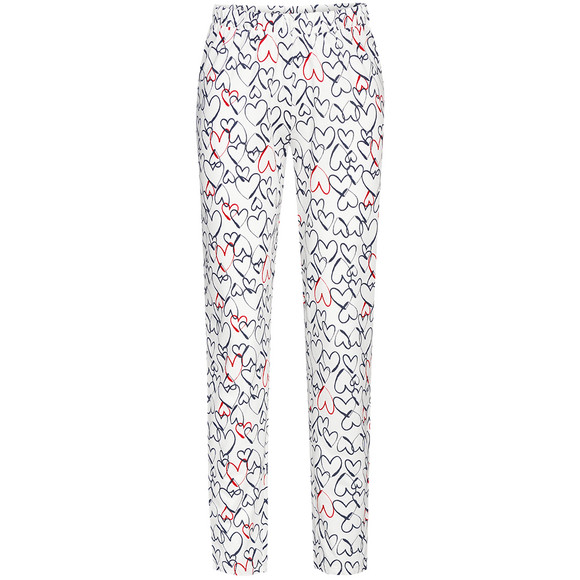 Damen Schlafhose mit Herz-Prints