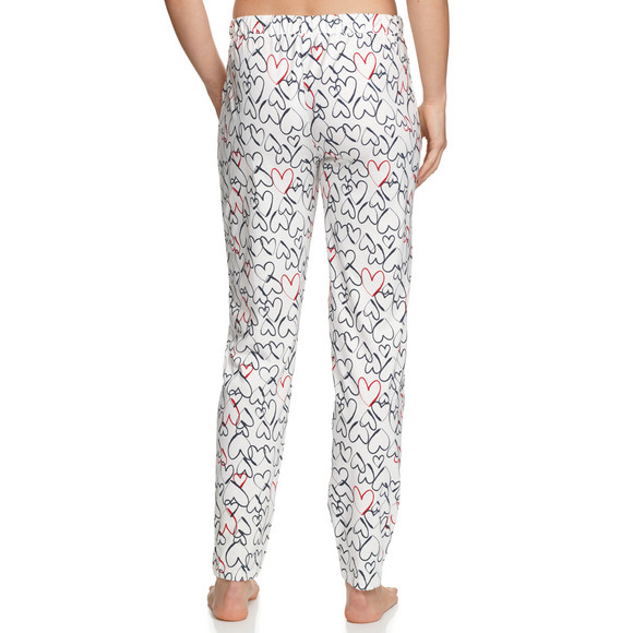 Damen Schlafhose mit Herz-Prints
