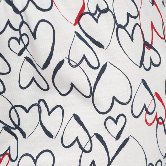 Damen Schlafhose mit Herz-Prints