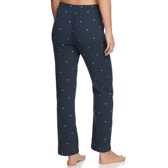 Damen Musselin-Schlafanzug mit Herzen allover