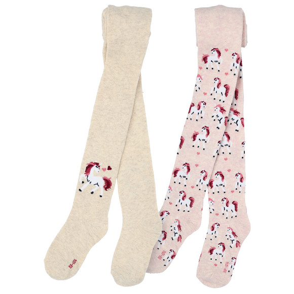 2 Mädchen Strumpfhosen im Set