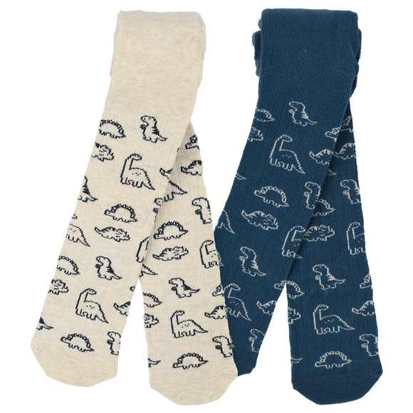 2 Baby Strumpfhosen mit Dino Motiven