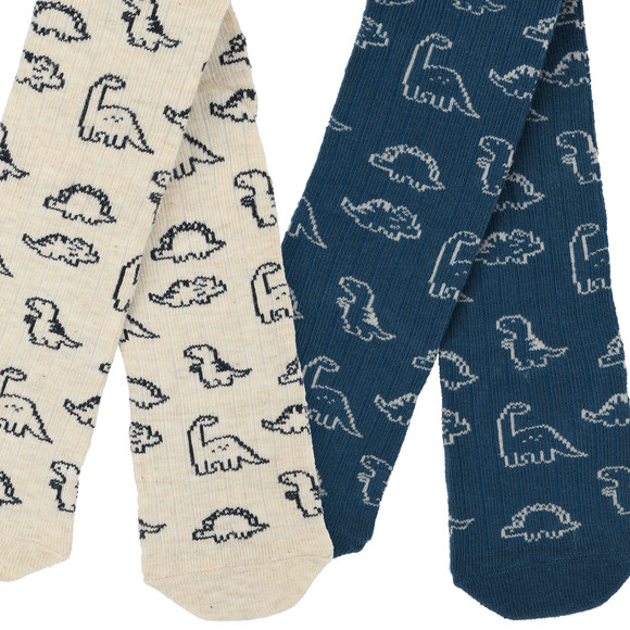 2 Baby Strumpfhosen mit Dino Motiven