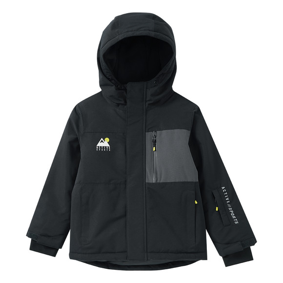 Kindersneeuwjas in effen kleur