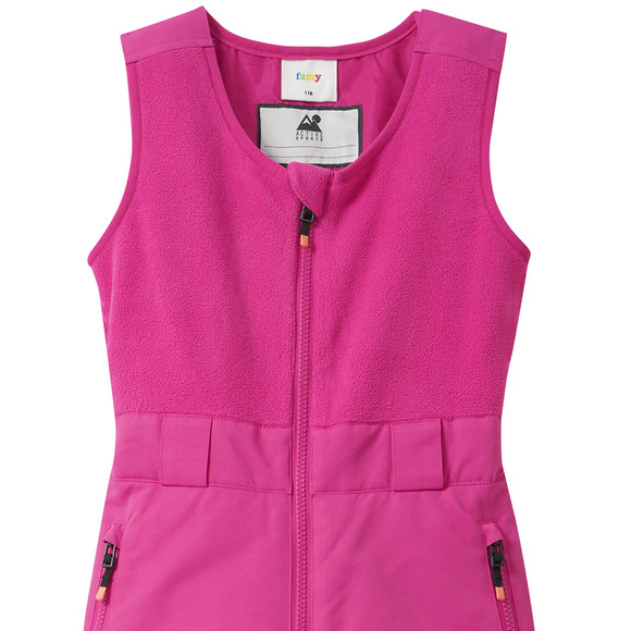 Meisjes-sneeuwbroek met fleece-bovenstuk