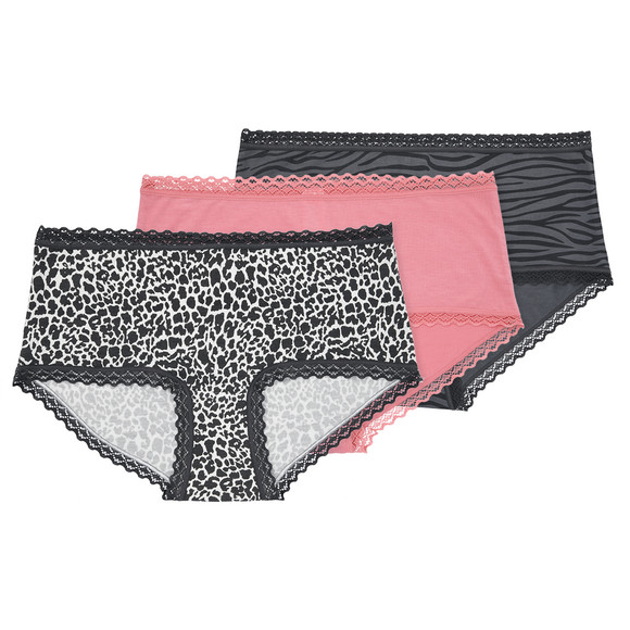 3 Damen Hipster mit Spitze