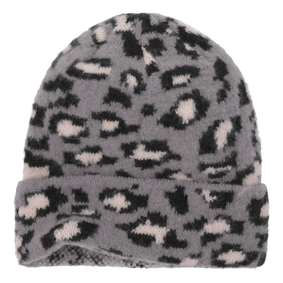 Dames wintermuts met leopatroon