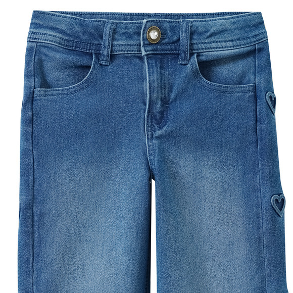 Mädchen Jeans mit geprägten Herzen