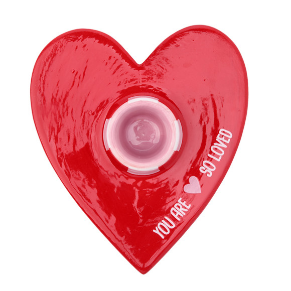 Kerzenständer in Herz-Form