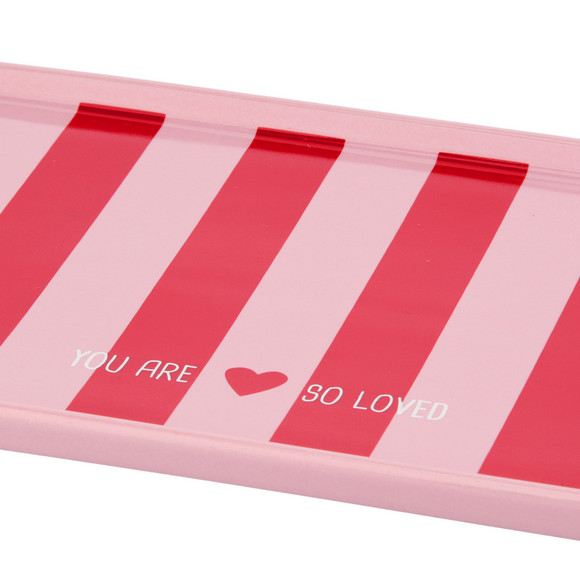 Serveerschaal met gestreept motief