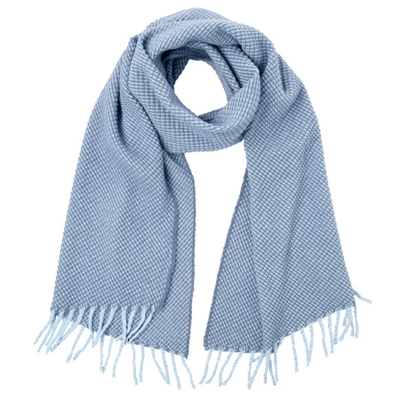 Dames wintersjaal met wafelstructuur