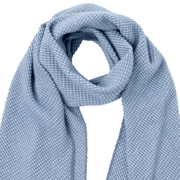 Dames wintersjaal met wafelstructuur