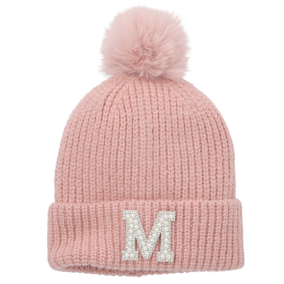 Mädchen Strickmütze mit Glitzer-Applikation