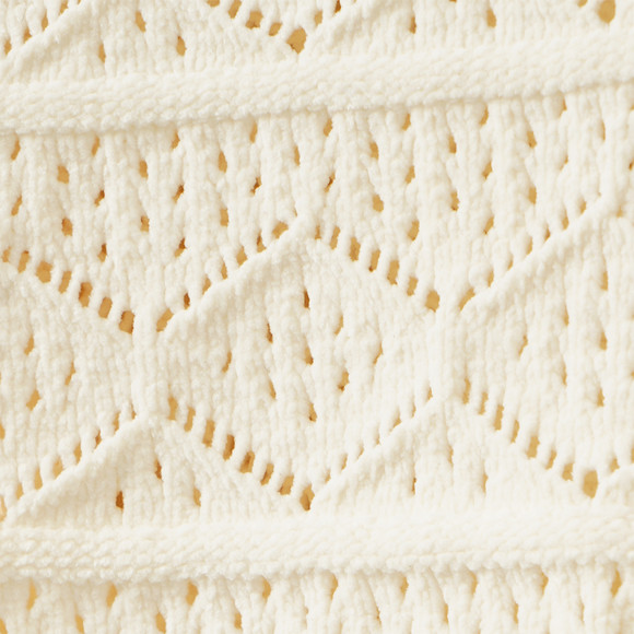 Meisjes gebreide trui met structuurpatroon