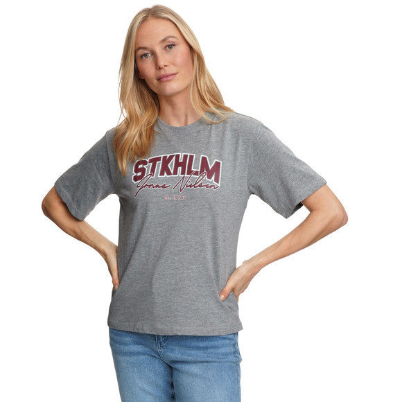 Damen T-Shirt mit Brust-Print
