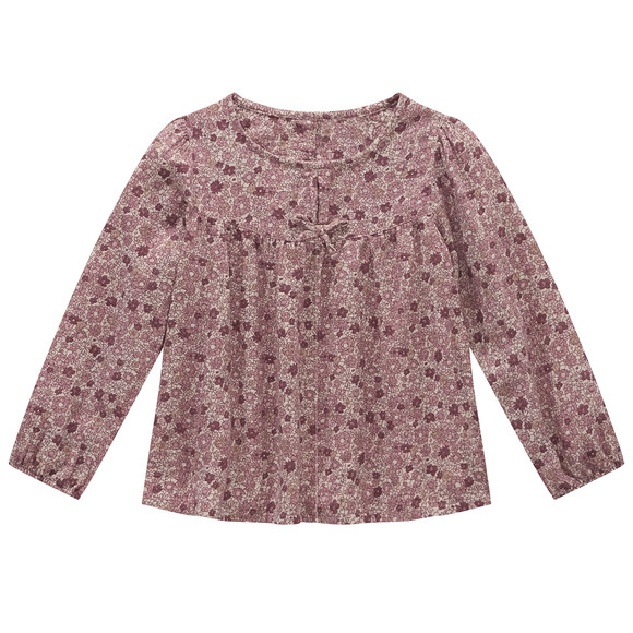 Mädchen Musselin-Bluse im Millefleur-Design