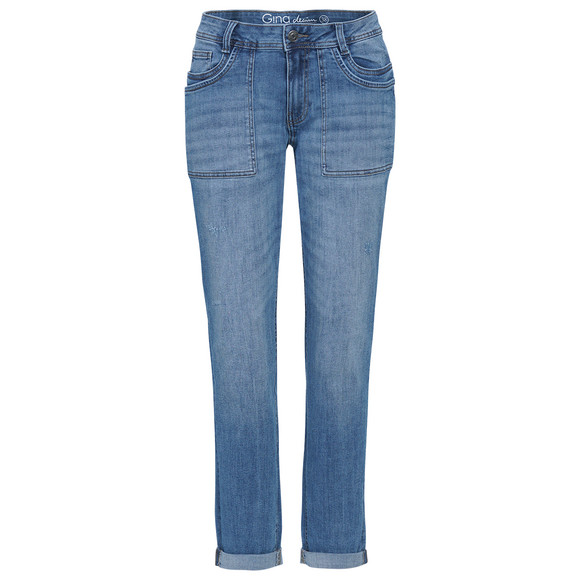 Damen Boyfriend-Jeans im Five-Pocket-Style