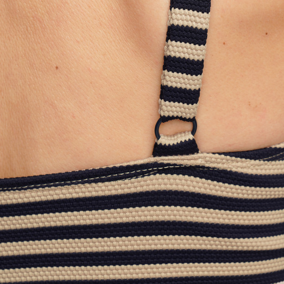 Damen Shape-Badeanzug mit Strukturstreifen